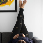 XOXO Black Hot Pink Gold Typography Cute Leggings<br><div class="desc">This is a cute typography/ text design with "XOXO" as a pattern. It is in trending black, hot pink / viva magenta, and gold. Perfect for a Valentine's Day or Anniversary gift, or for a new addition to your stylish clothing and accessories. To customize, you can change the text "XOXO",...</div>
