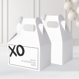 XOXO Black White Bestie Friends Galentine's Day Favor Box