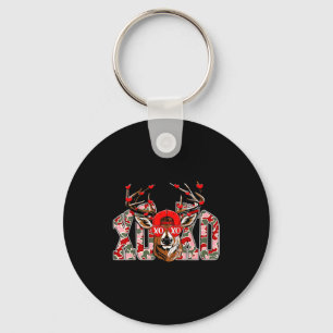 Xoxo Camo Buck Deer Hunting Valentine's Day Boys K Keychain