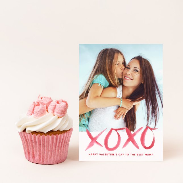 XOXO Carte photo de la Saint Valentin pour maman (Créateur téléchargé)