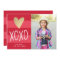 XOXO Color Block Valentine's Day Photo Card