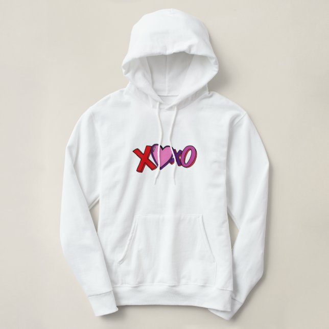 XOXO Femmes de chemises, sweat - shirt à capuche d (Design devant)