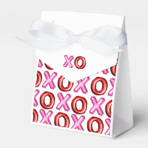 XOXO Foil red pink Valentines Day Bridal shower Favor Box