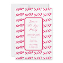 XOXO hand-painted invitation