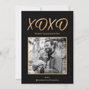 XOXO Happy Valentine's Day Photo Holiday Card