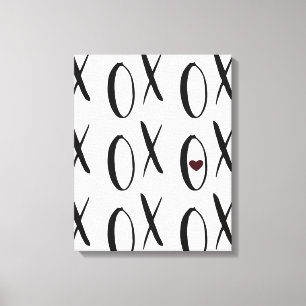 XOXO Heart Canvas Print