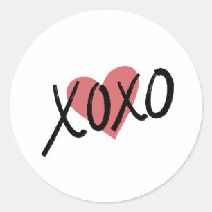XOXO Heart Love Sticker Envelope Seal Sticker