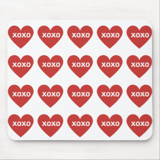 XOXO Heart Mouse Pad
