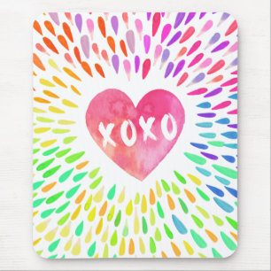 XoXo Heart Mouse Pad