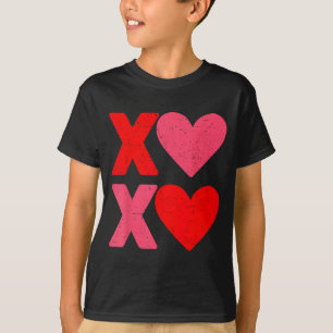 Xoxo Hearts Hugs And Kisses Funny Valentines Day B T-Shirt