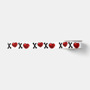 XOXO Hearts I Love You RIBBON Satin Ribbon