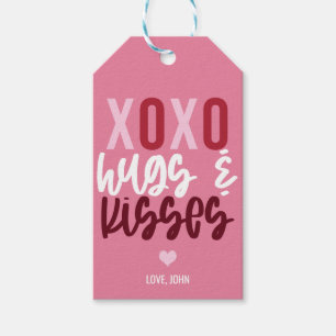 XOXO Hugs And Kisses Valentine's Day Gift Tags