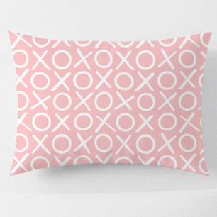 XOXO Hugs & Kisses Pastel Pink Cute Modern Pattern Pillowcase