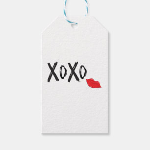 XoXo-Hugs-Kisses-with-Red-Lips Gift Tags