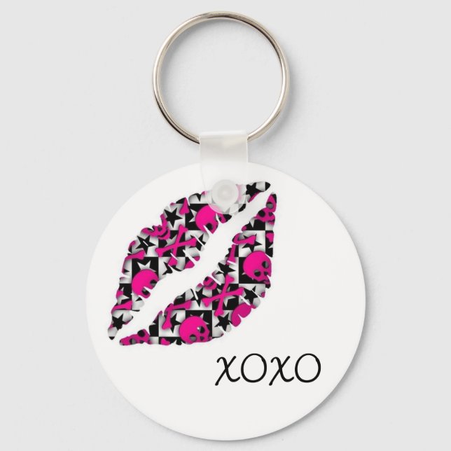 XOXO Kiss Keychain (Front)