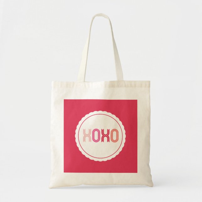 XOXO Love Kisses Scalloped Valentine's Day Bag (Front)