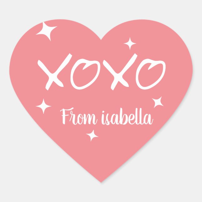 xoxo love mignon autocollant (Devant)
