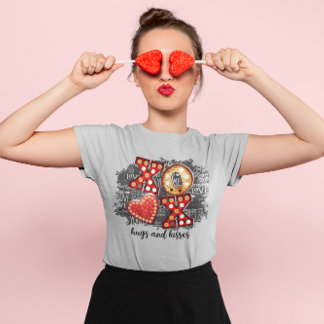 XOXO Love More Worry Less Heart  T-Shirt