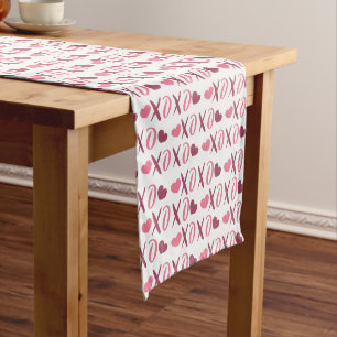 XOXO Love Valentine design Medium Table Runner