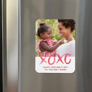XOXO Mother's Day Photo Magnet for Mom