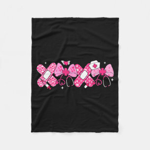 Xoxo Nurse Valentines Day Stethoscope Valentine Nu Fleece Blanket