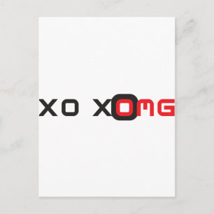 xoxo omg postcard