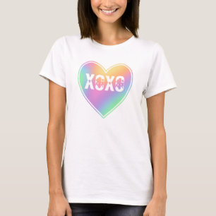 XOXO Pastel Rainbow Heart Women's T-Shirt