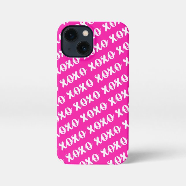 XOXO Pattern Pink Phone Cases  (Back)