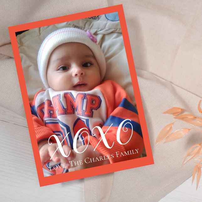 XOXO Photo Carte Saint Valentin (Créateur téléchargé)