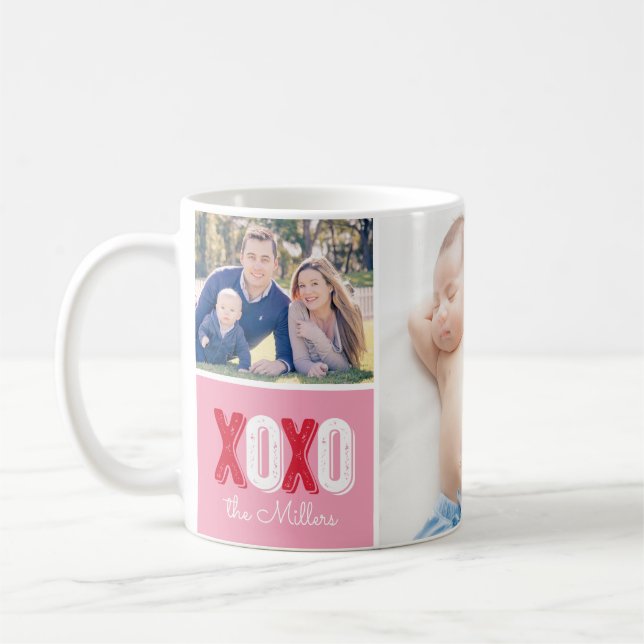 XOXO Photo Collage Coffee Mug (Left)