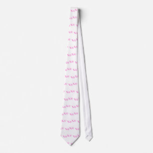 xoxo-Pink Trendy Tie
