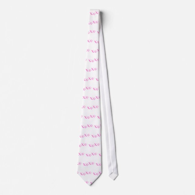 xoxo-Pink Trendy Tie (Front)