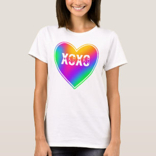 XOXO Rainbow Heart Women's T-Shirt