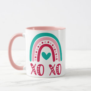 XOXO rainbow Mug