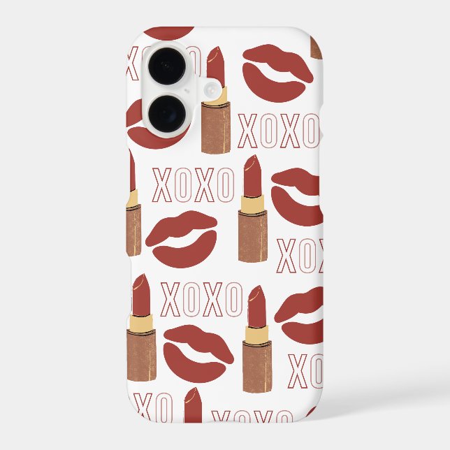 XOXO, Red Lips, and Red Lipsticks Pattern (Back)