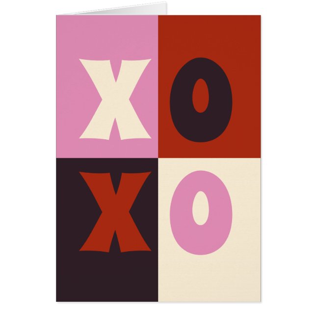 XOXO Rouge rose aubergine ivoire (Devant)