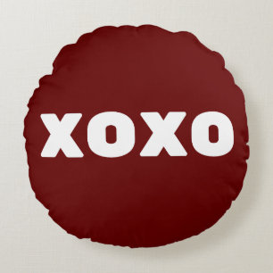 Xoxo Round Pillow