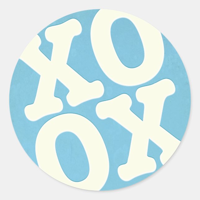 XOXO Sticker / Envelope Seal | Blue (Front)