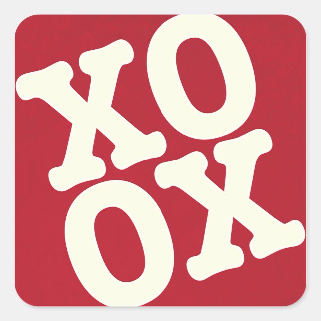 XOXO Sticker / Envelope Seal | Red (Front)