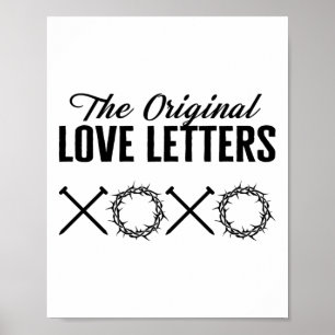 Xoxo The Original Love Letters Jesus Christian Eas Poster
