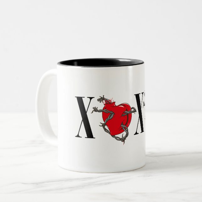 XOXO Two-Tone COFFEE MUG (Front Left)