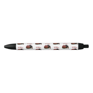 XOXO Valentine Bonbon and Dark Chocolate Black Ink Pen