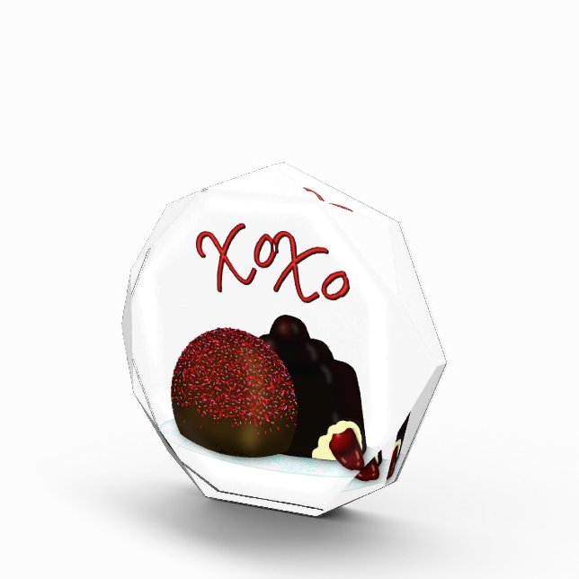 XOXO Valentine Bonbon and Dark Chocolate Photo Block (Right)