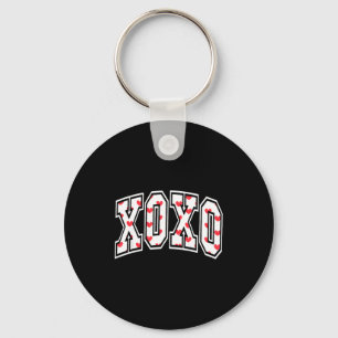 Xoxo Valentine Heart Retro Valentine For Men Women Keychain
