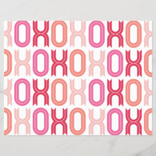 XOXO Valentine Party Decor Craft Paper Set 05