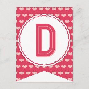 XOXO Valentine Party Flag Bunting Banner D Holiday Postcard
