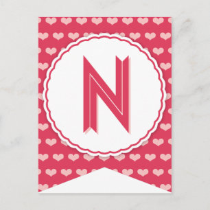 XOXO Valentine Party Flag Bunting Banner N Holiday Postcard