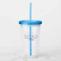 Xoxo valentine's day add name purple pastel minima