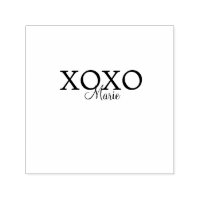 Xoxo valentine's day add name purple pastel minima