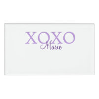 Xoxo valentine's day add name purple pastel minima